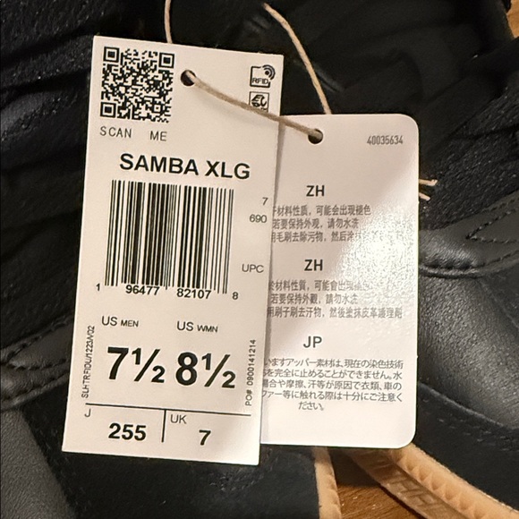 Adidas Samba XLG Shoes Black and White - Picture 4 of 10